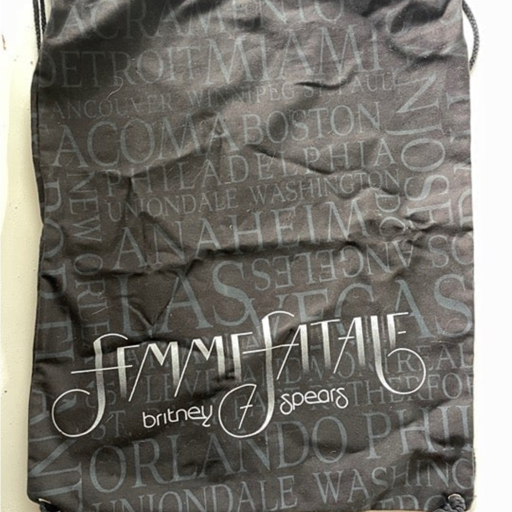 Britney Spears Femme Fatale Drawstring Bag